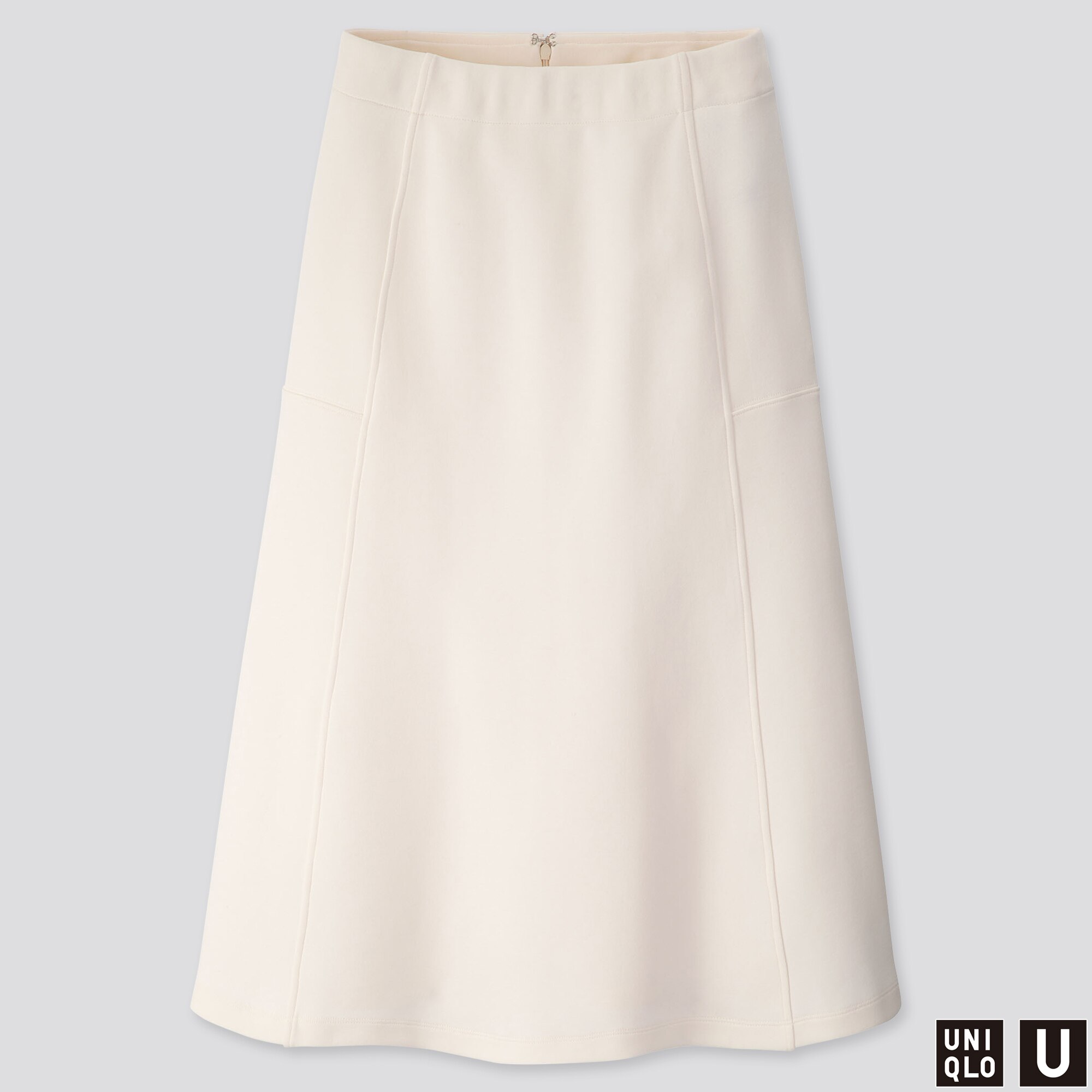 flared jersey skirt