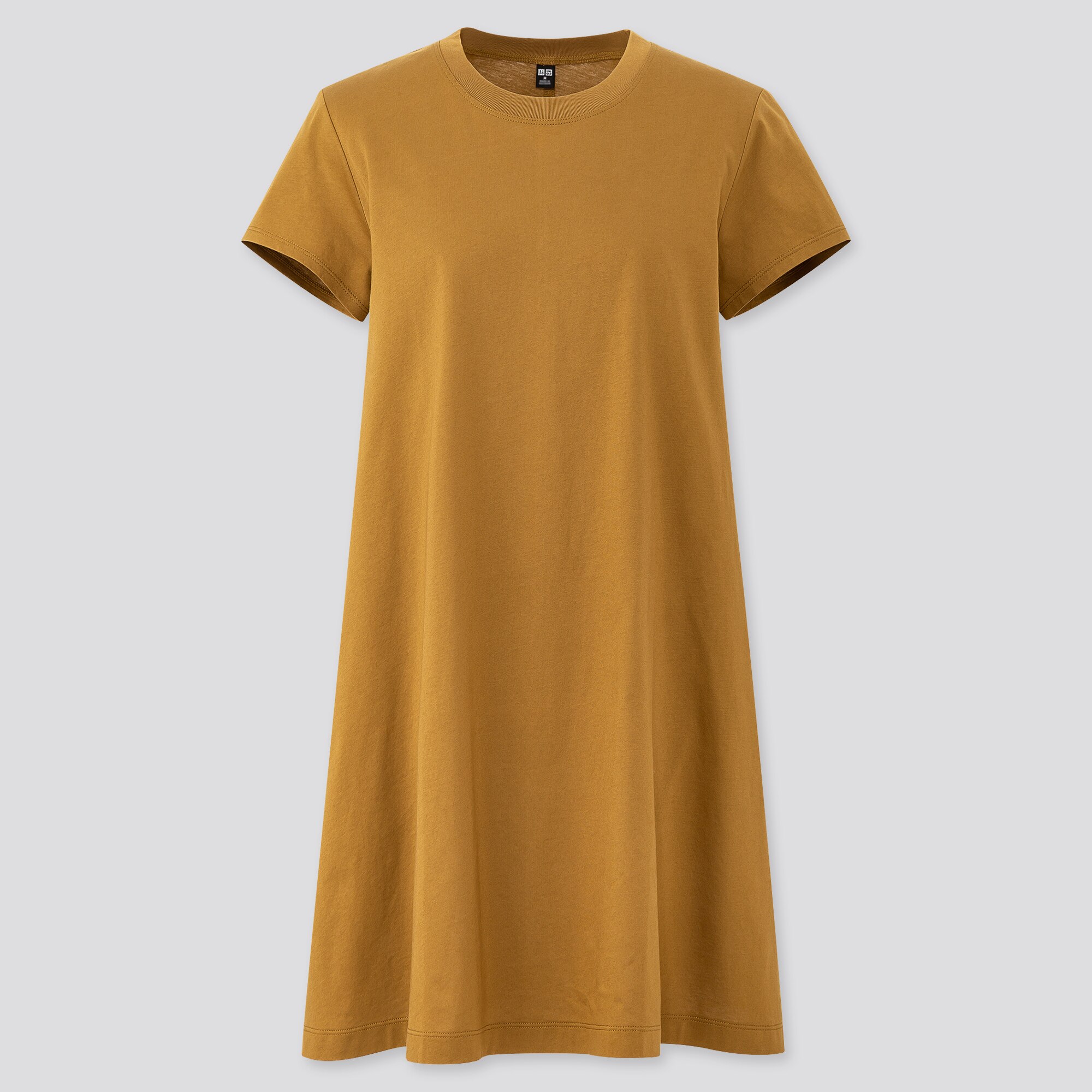 women mercerized cotton a-line mini dress