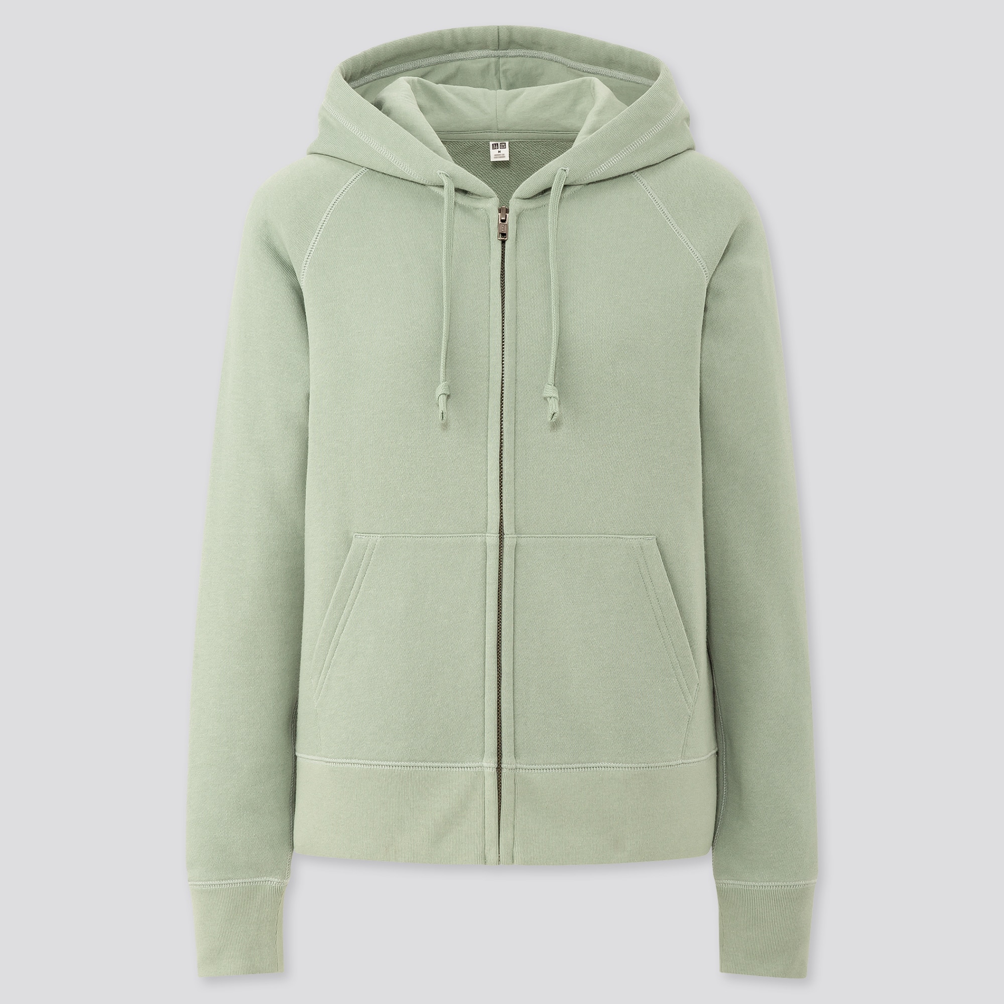 green zip hoodie women's