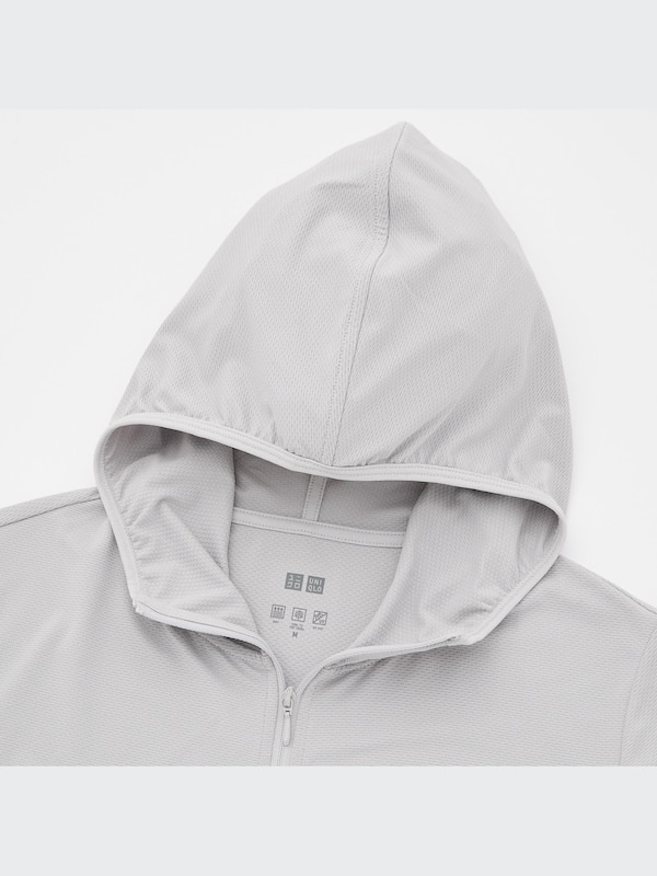 AIRism Mesh UV Protection Full-Zip Long-Sleeve Hoodie