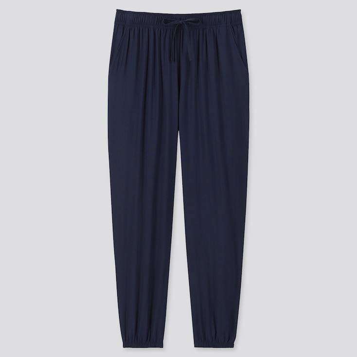 satin drape jogger pants uniqlo