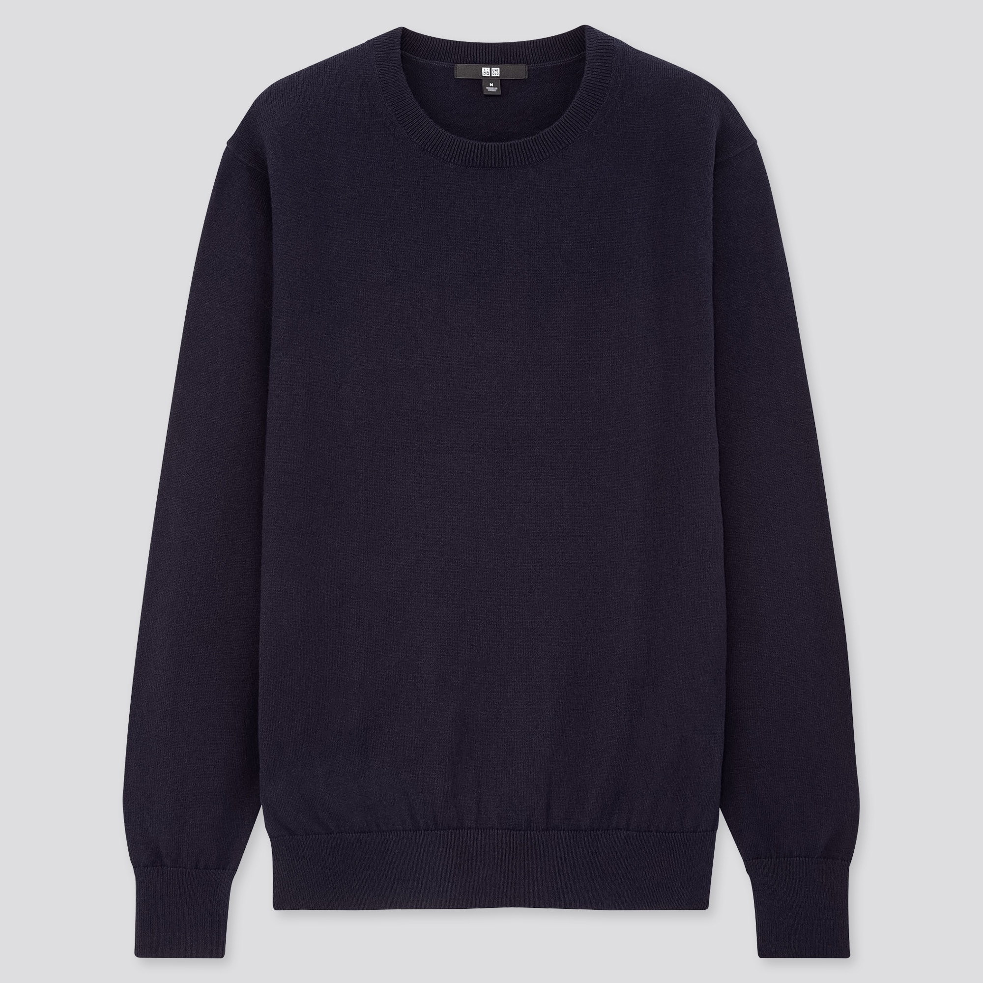navy cotton crew neck sweater women's