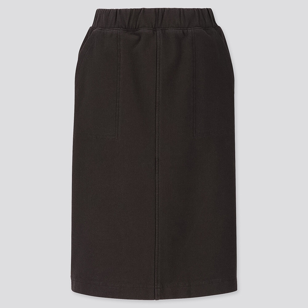 uniqlo denim jersey skirt