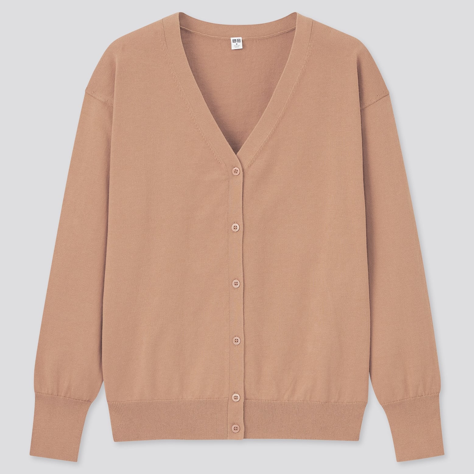 Uv Protection Supima Cotton V Neck Cardigan Uniqlo