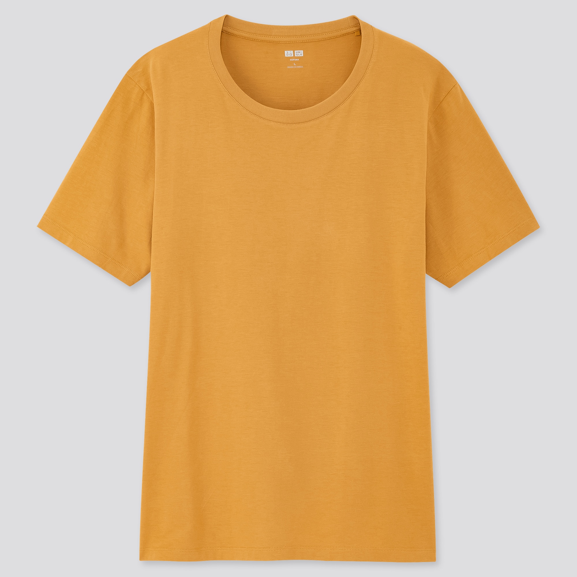 yellow crew neck t shirt