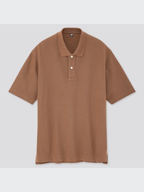 Cotton Pique Oversized Polo Shirt