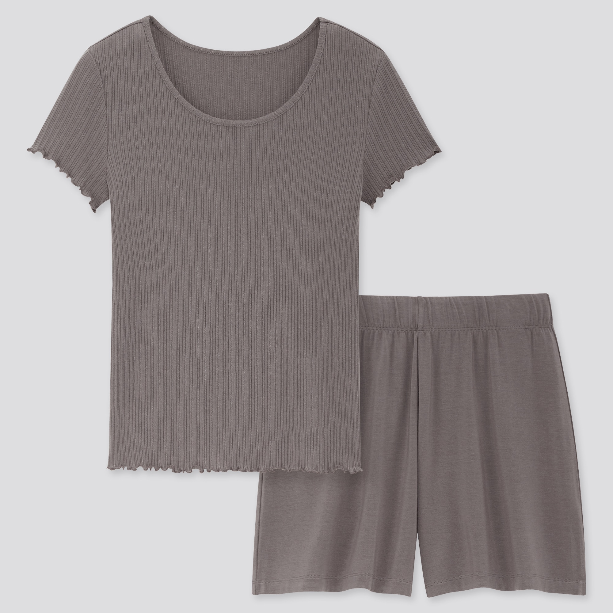 Women Pointelle Short Sleeved Lounge Set