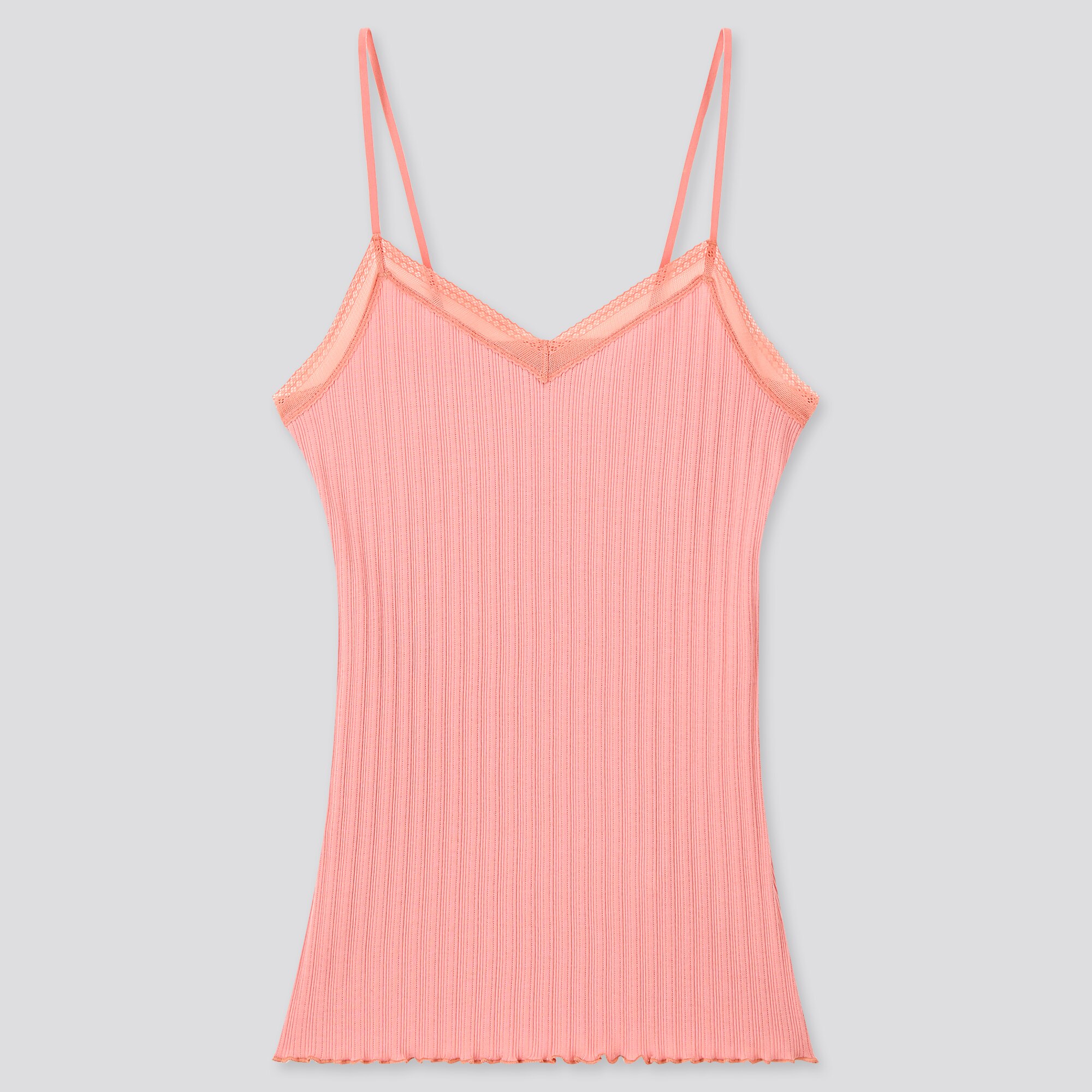 women cotton pointelle lace camisole