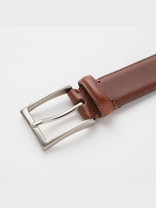 Italian Leather Stitched Belt