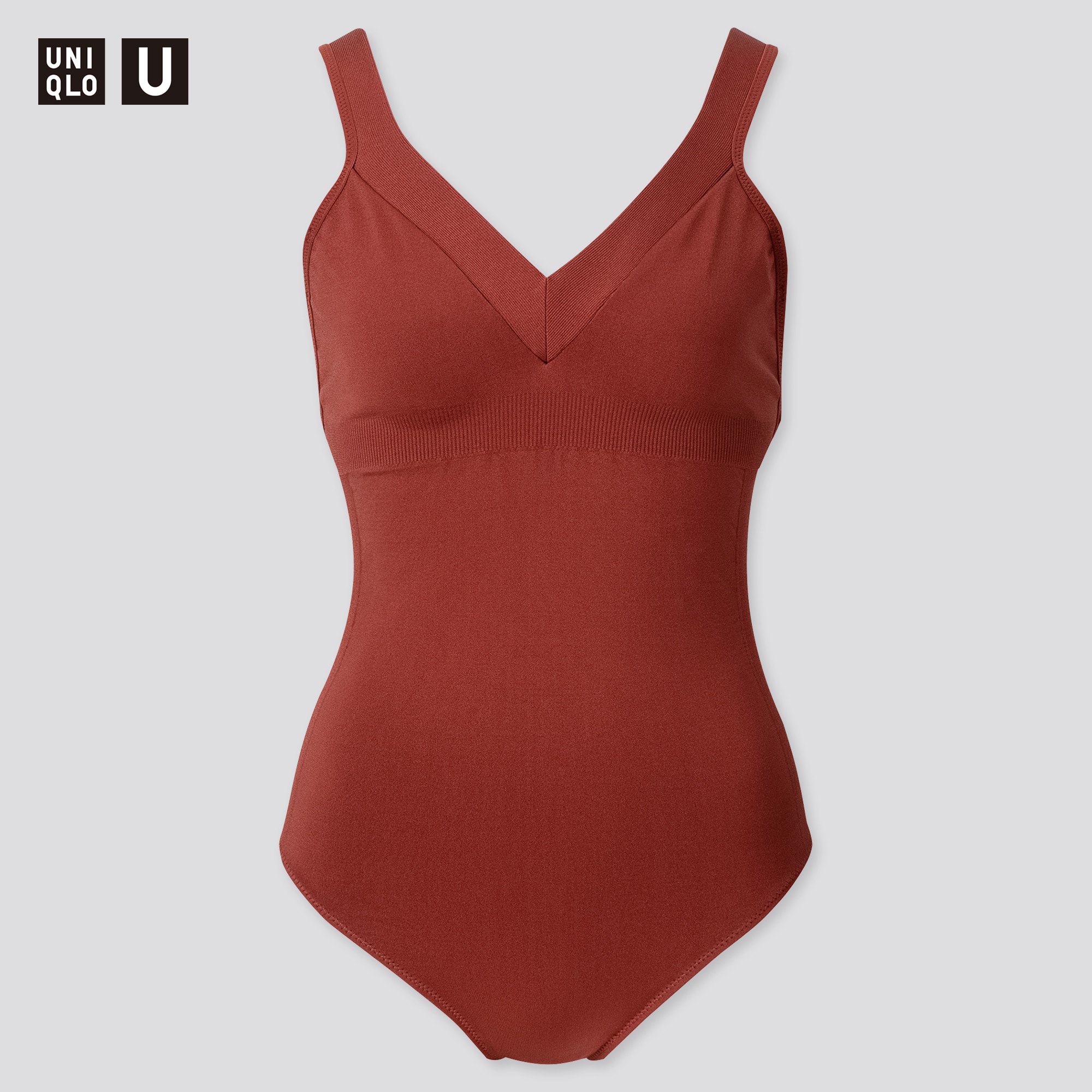 UNIQLO U Seamless One Piece Swimsuit With Open Back