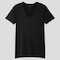 Men Airism V-Neck Short-Sleeve T-Shirt, Black, Small