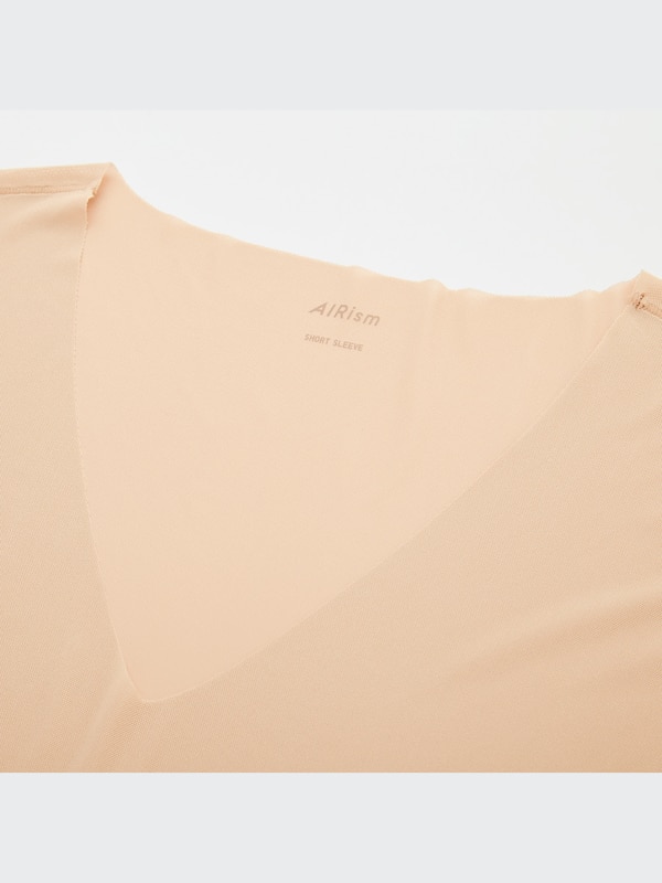AIRism Micro Mesh V-Neck Short-Sleeve T-Shirt