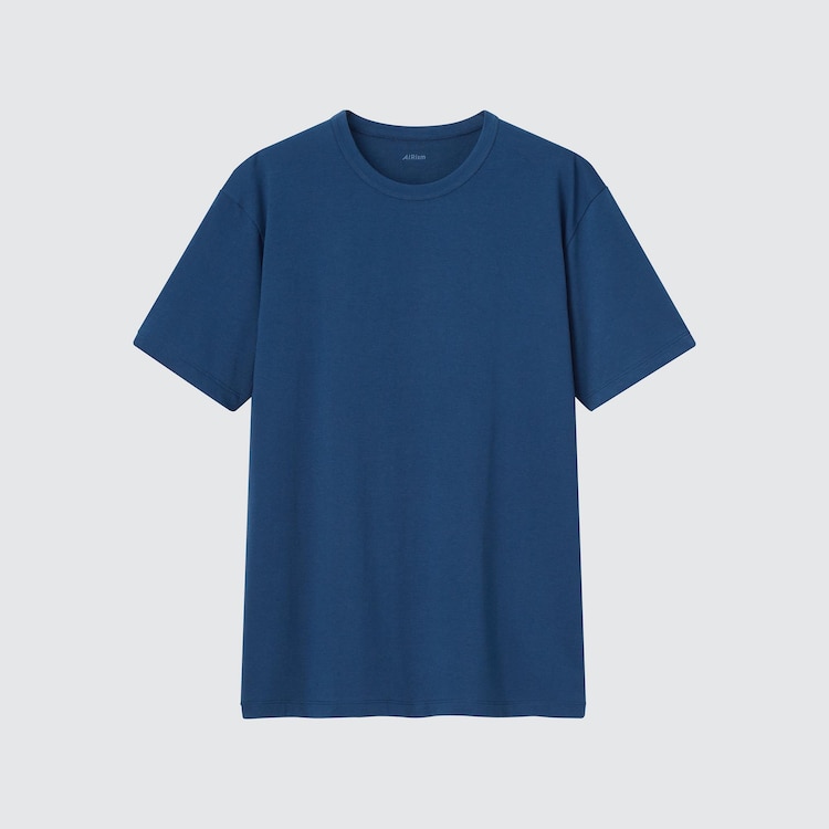 Uniqlo Supima Cotton Men's Crew Neck Short Sleeve T-Shirt T Large Blue NWT