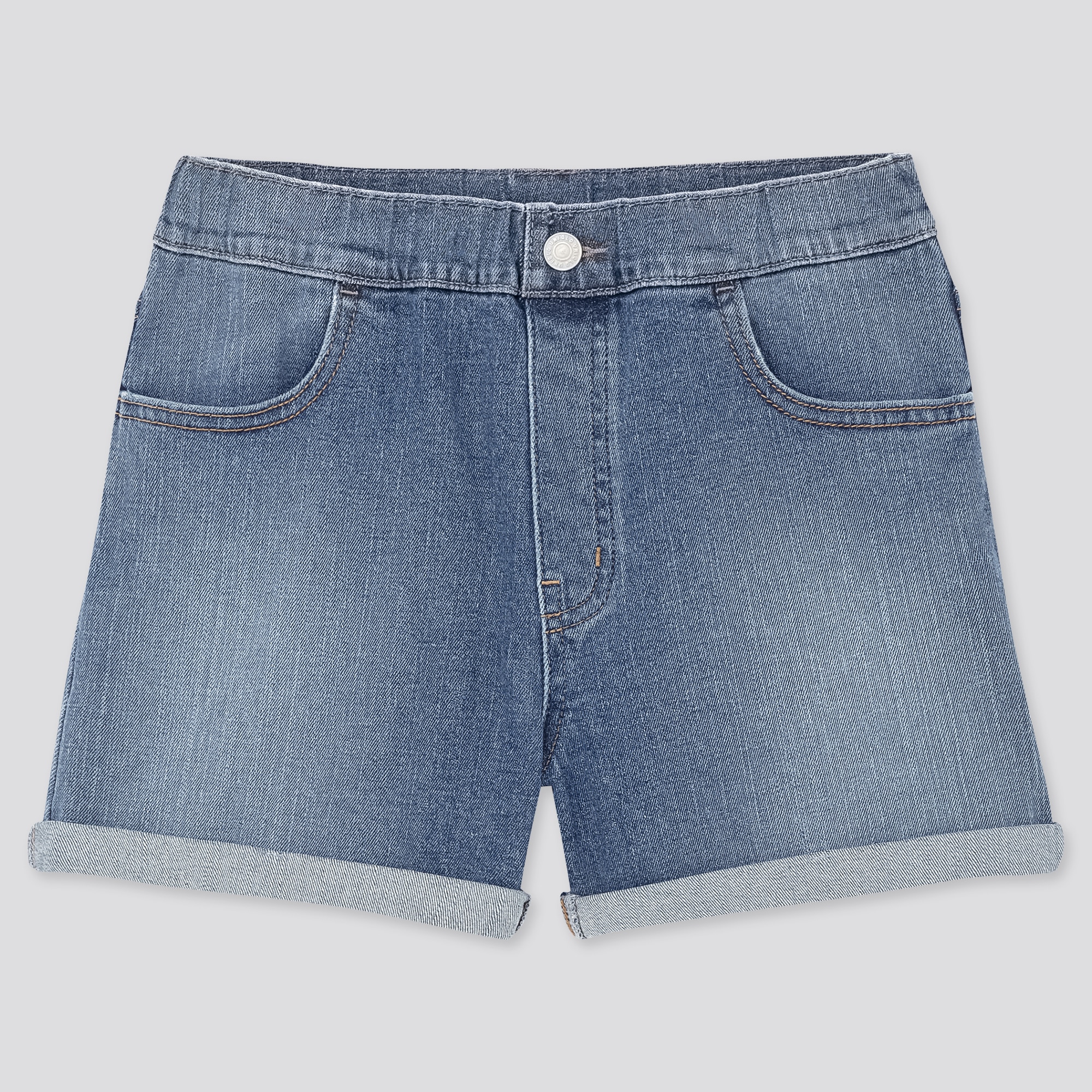 uniqlo denim shorts