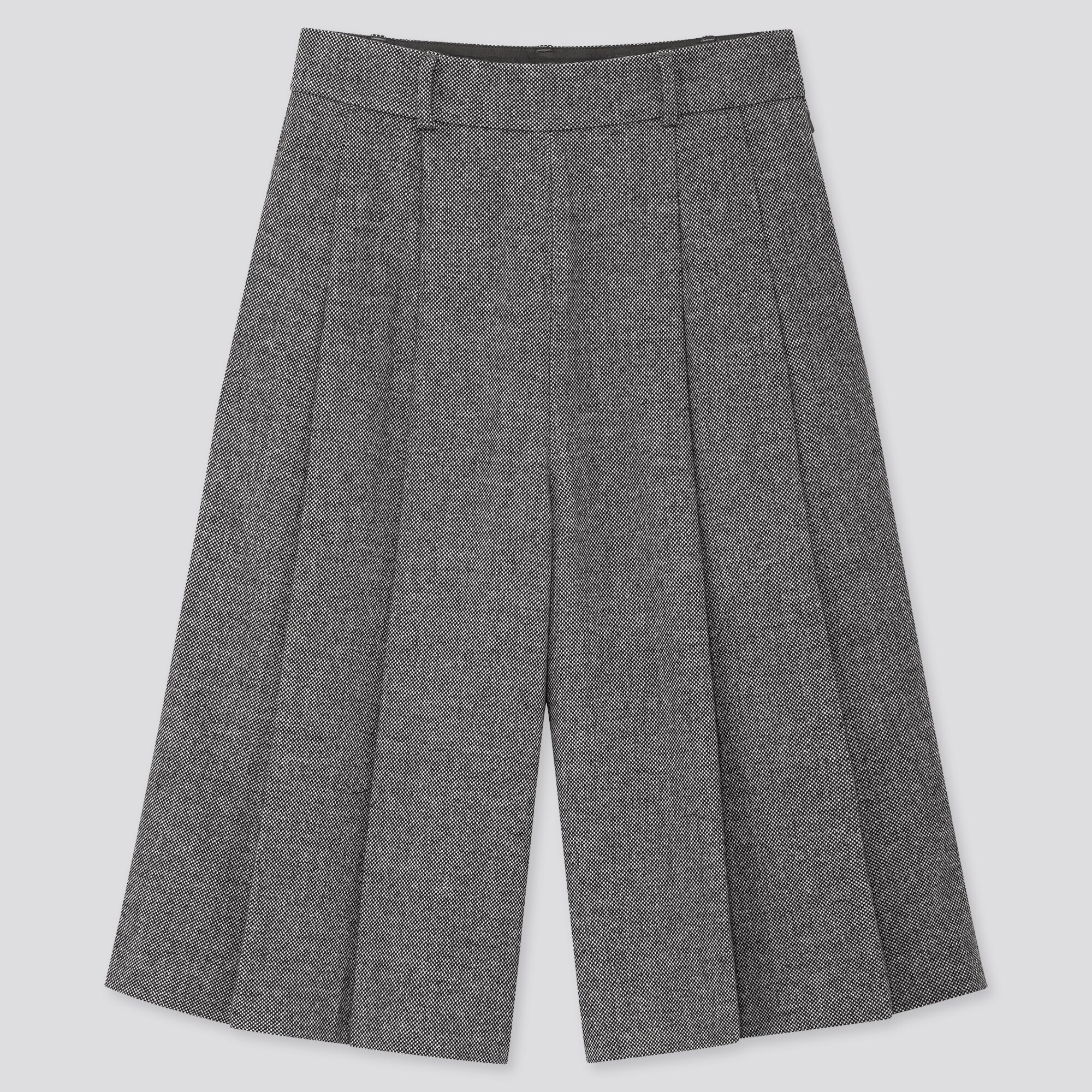 WOMEN'S HIGH WAISTED TWEED CULOTTES 