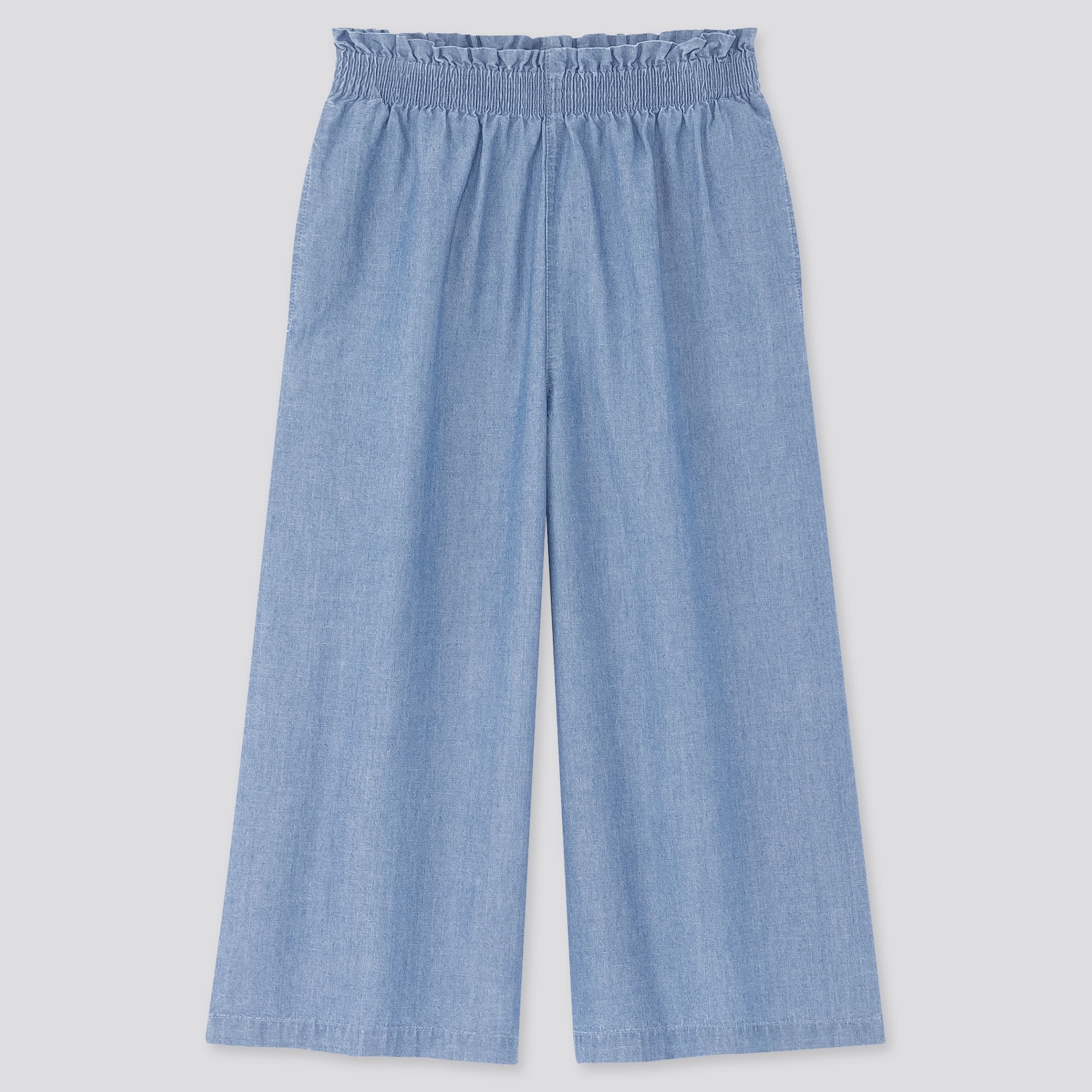 uniqlo wide leg cropped pants