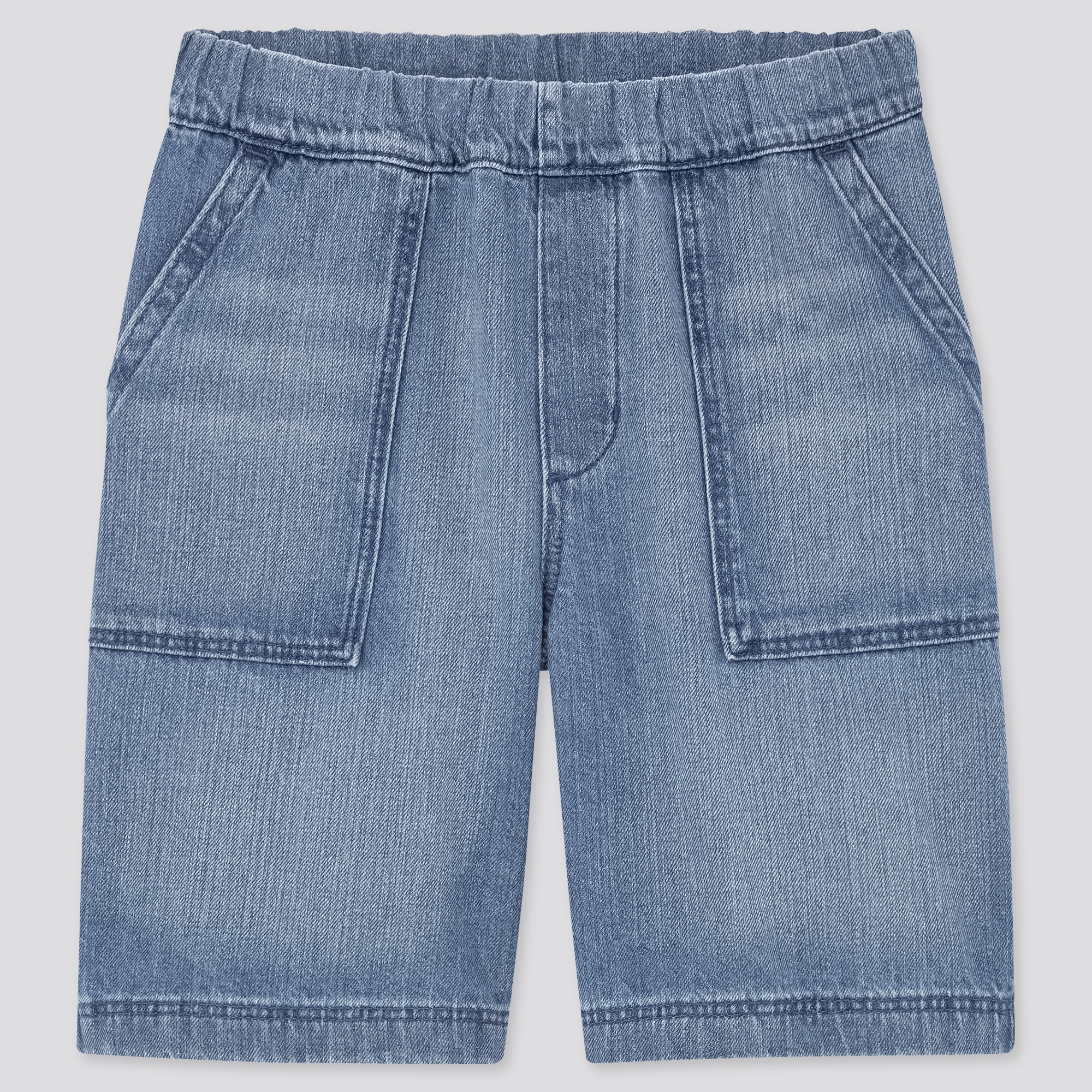 uniqlo denim easy shorts