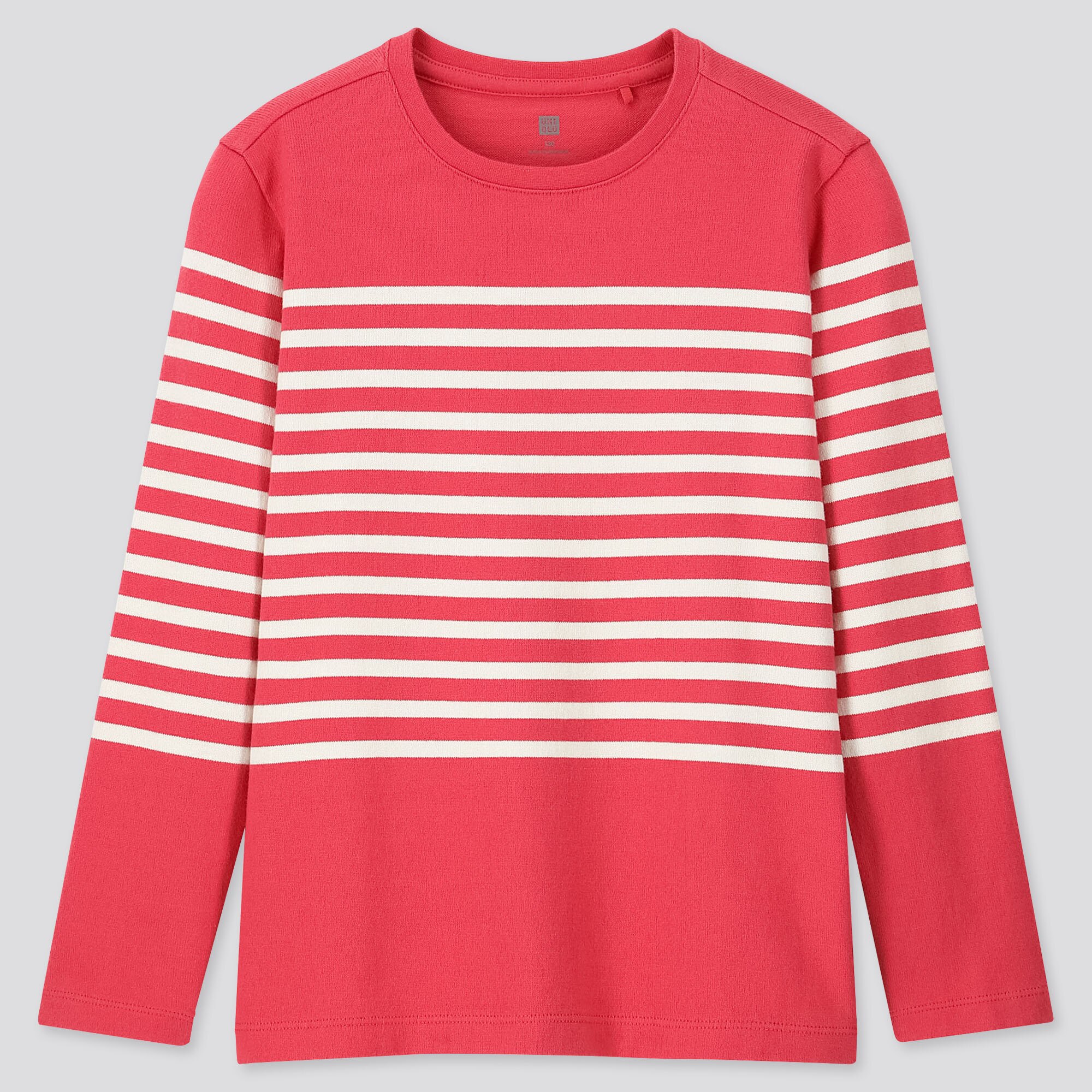 KIDS STRIPED CREW NECK LONG-SLEEVE T-SHIRT