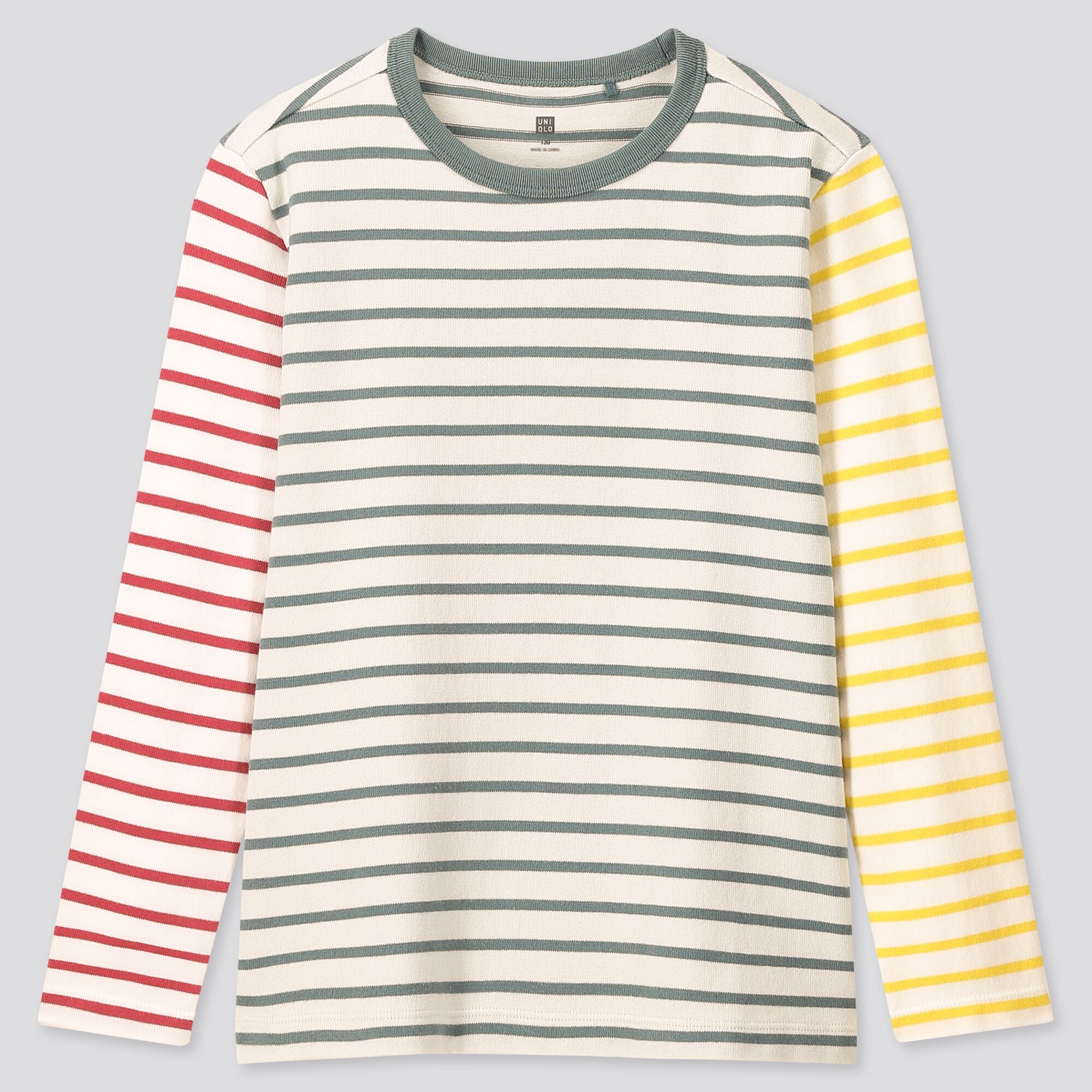 KIDS STRIPED CREW NECK LONG-SLEEVE T-SHIRT