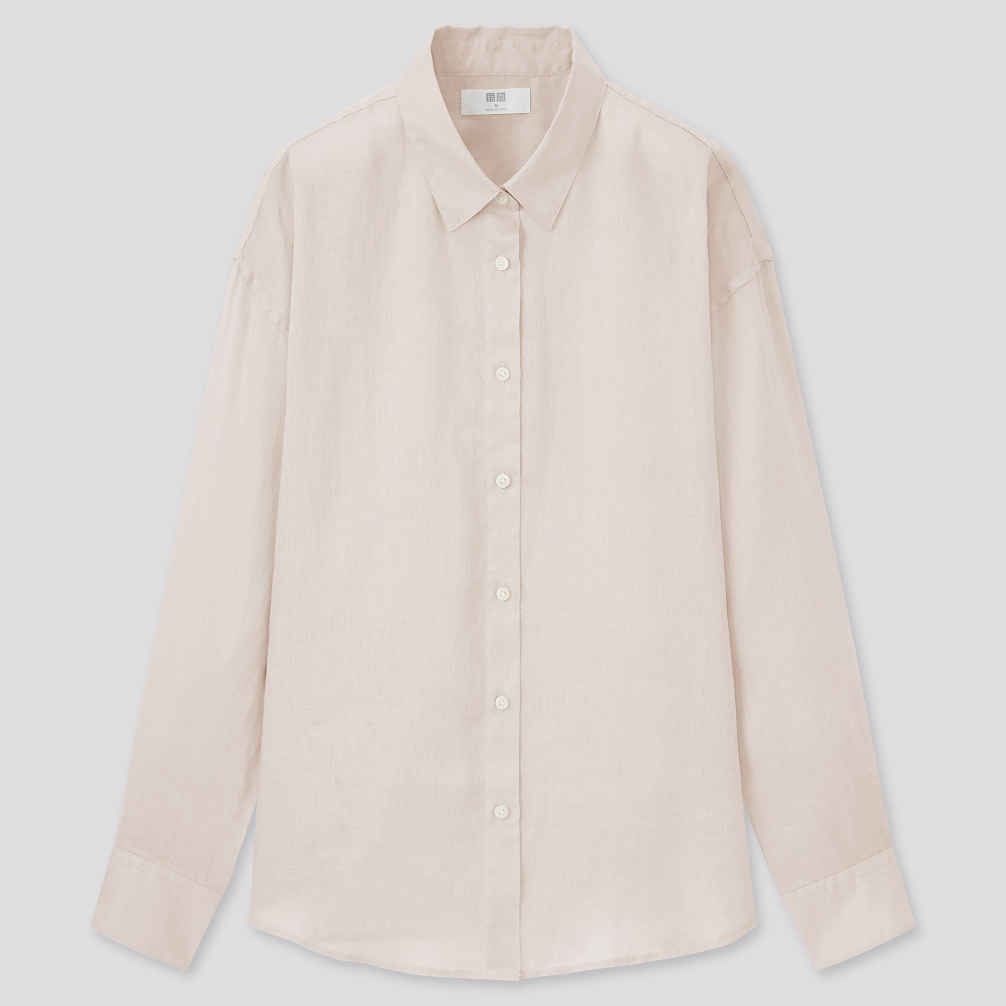 Check styling ideas for「Premium Linen Long-Sleeve Shirt、AIRism Cotton ...
