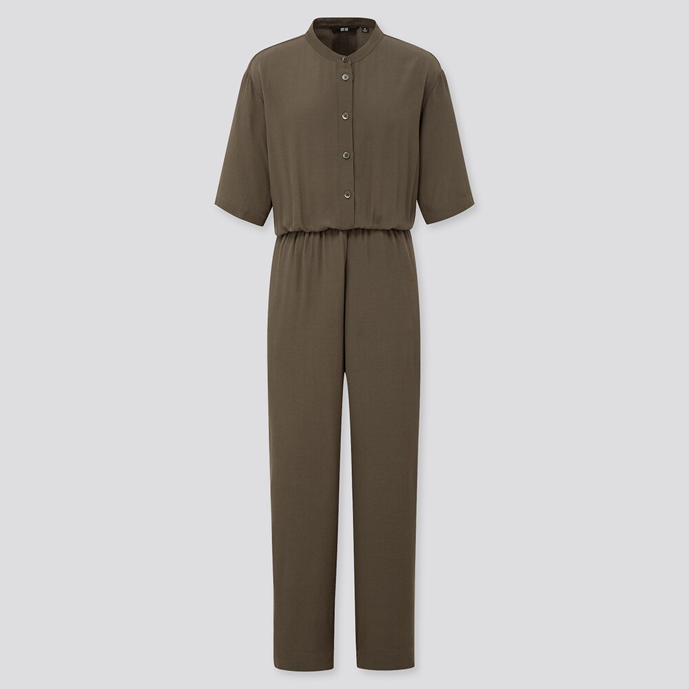 uniqlo linen blend jumpsuit