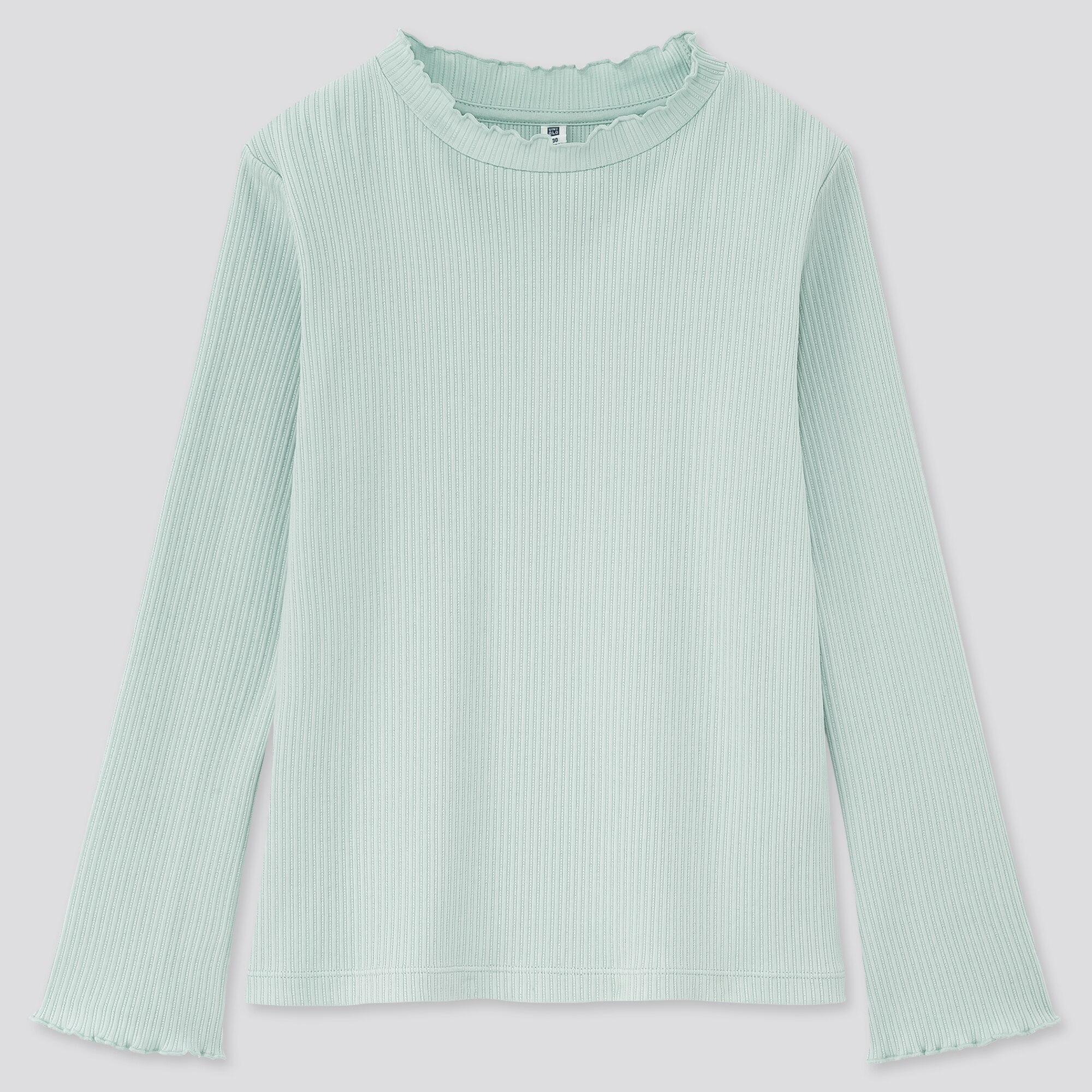 frill roll neck top