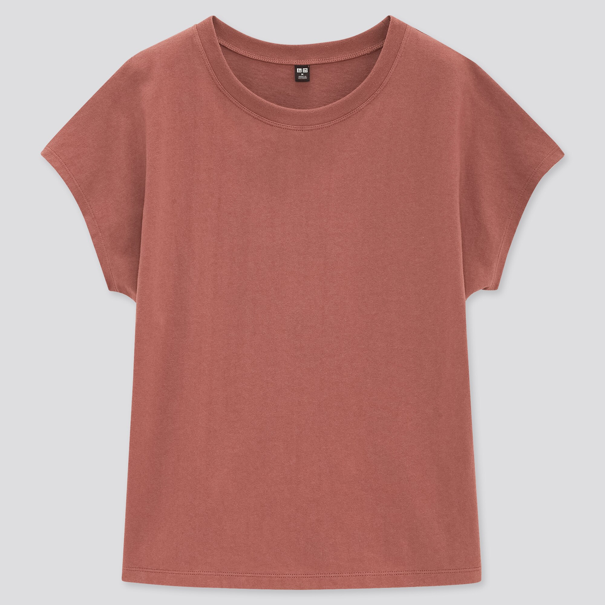 WOMEN COTTON RELAXED FRENCH SHORT-SLEEVE T-SHIRT