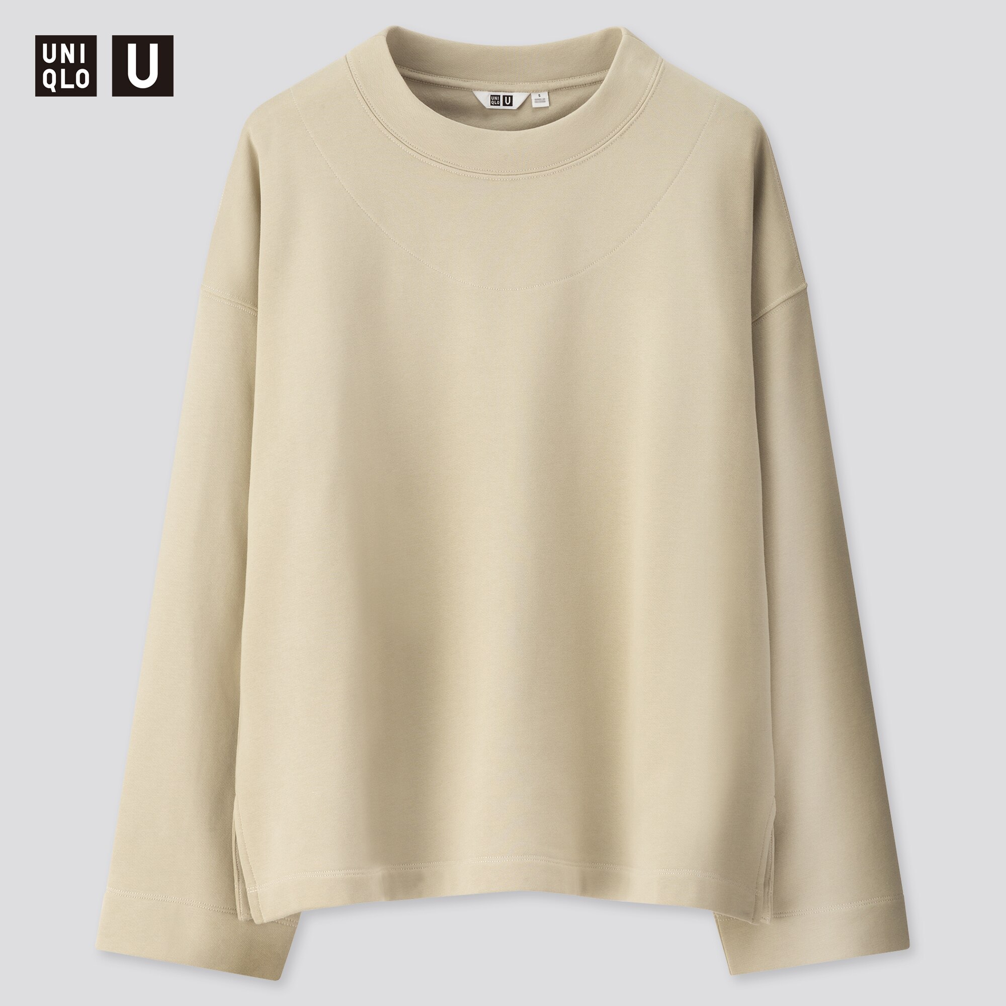 Women Uniqlo U Boxy Fit Sweat Pullover Shirt