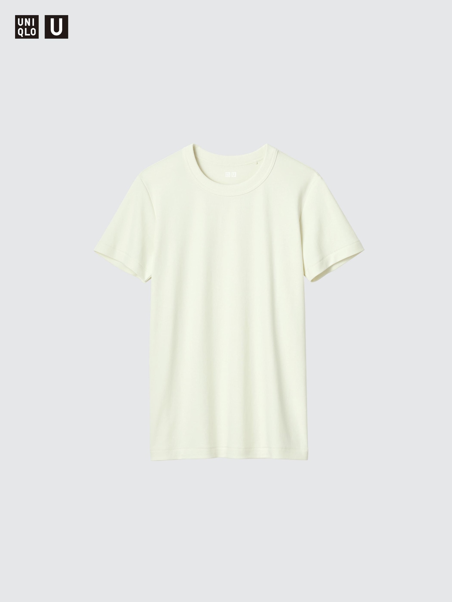 Женская футболка Uniqlo с круглым вырезом, цвет: Бежевый — фото 3
