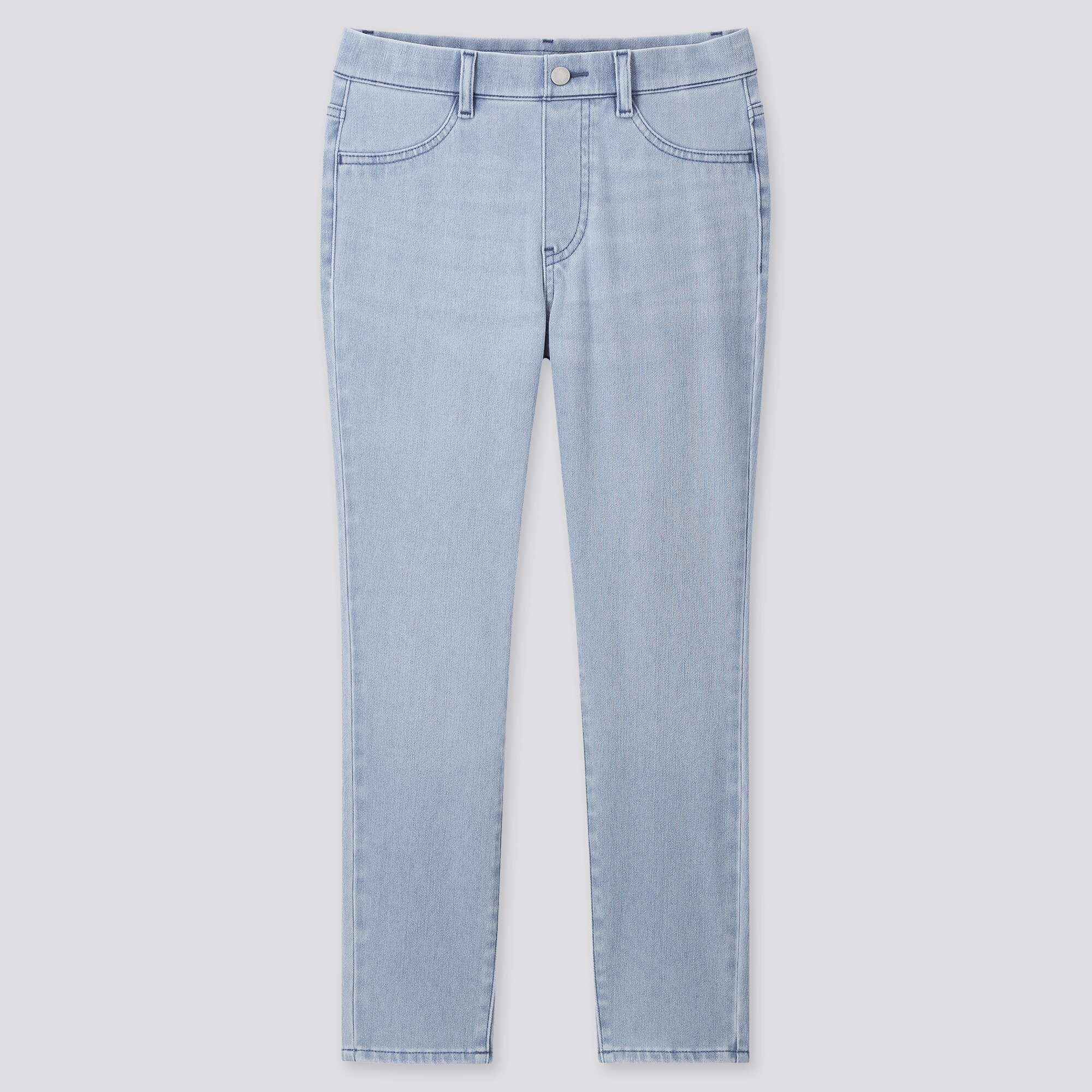 uniqlo denim cropped legging pants