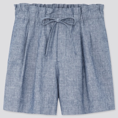 Women S Shorts Jean High Waisted Linen Shorts For Women Uniqlo Us