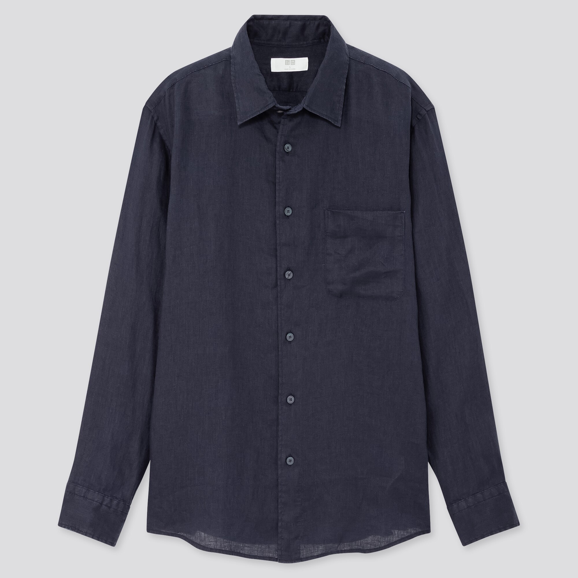 MEN PREMIUM LINEN LONG-SLEEVE SHIRT