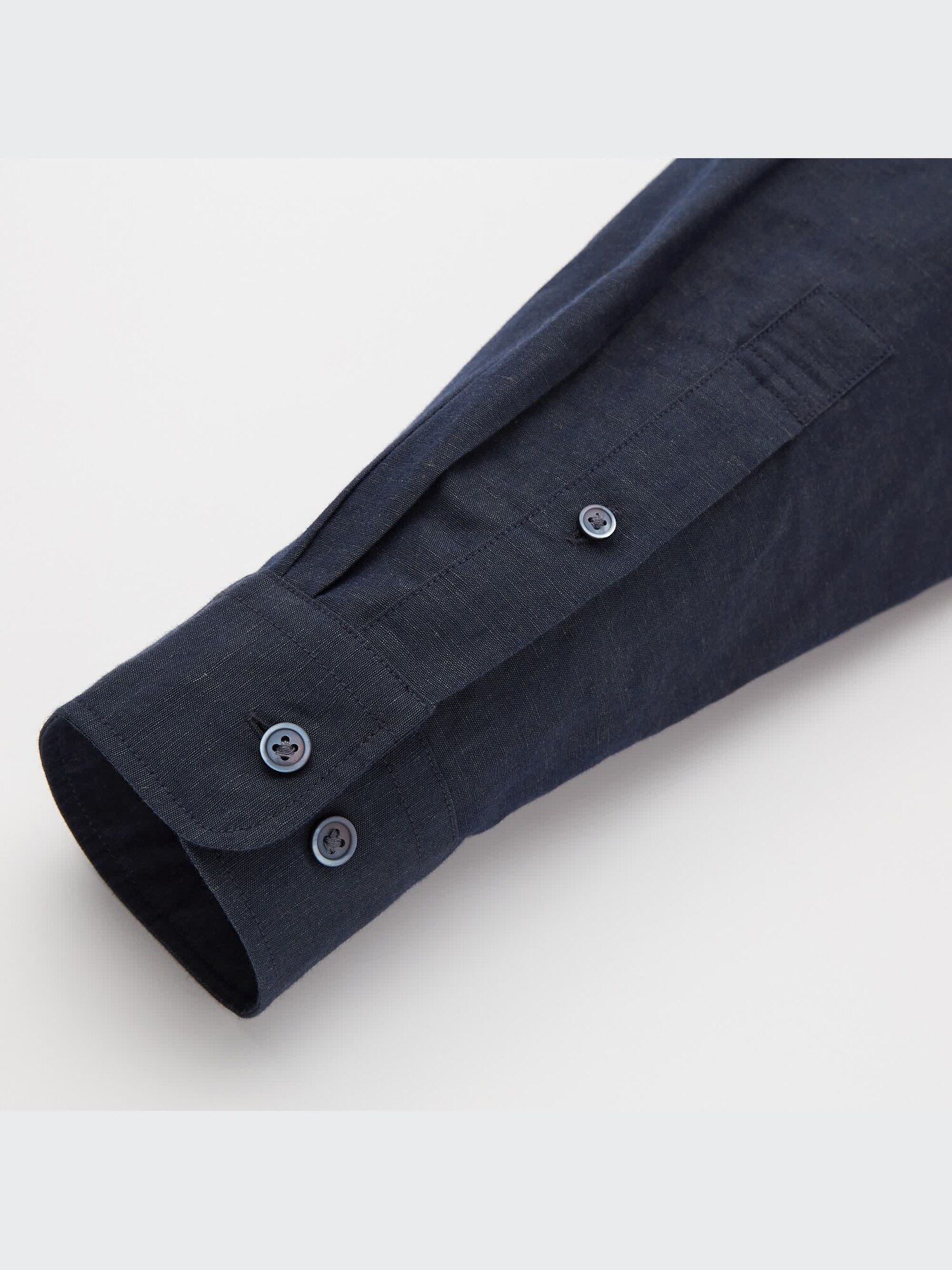 Linen-Cotton Stand Collar Long-Sleeve Shirt | UNIQLO US Linen-Cotton Stand Collar Long-Sleeve Shirt | UNIQLO US