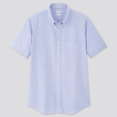 Men Open Collar Short Sleeve Shirt Uniqlo Us