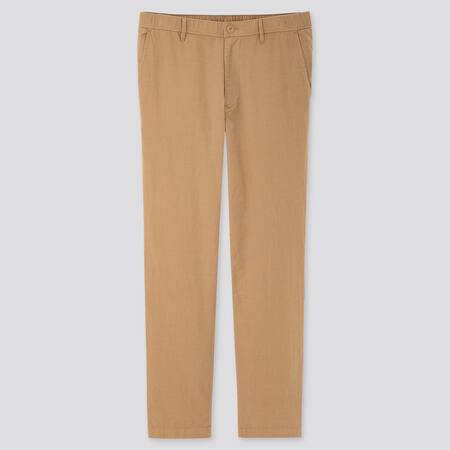 Men Linen Blend Relaxed Fit Trousers | UNIQLO UK
