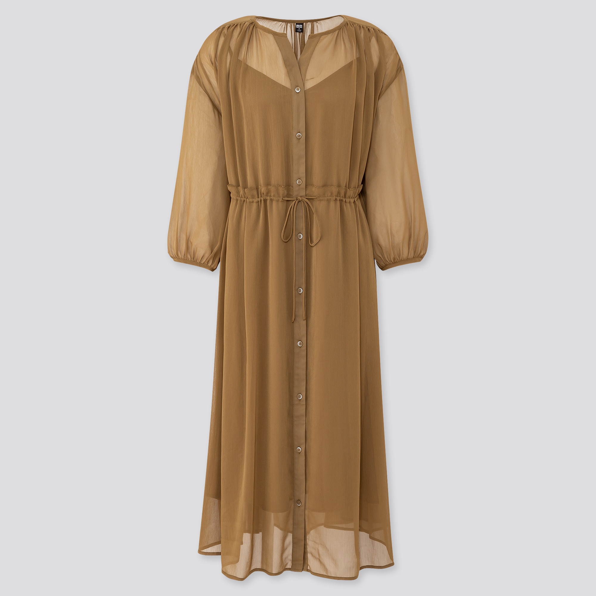 Uniqlo hot sale chiffon dress