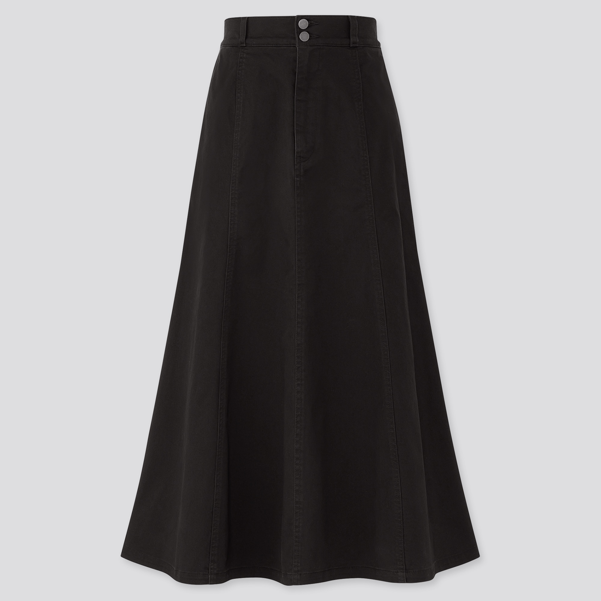 high waisted black skirt
