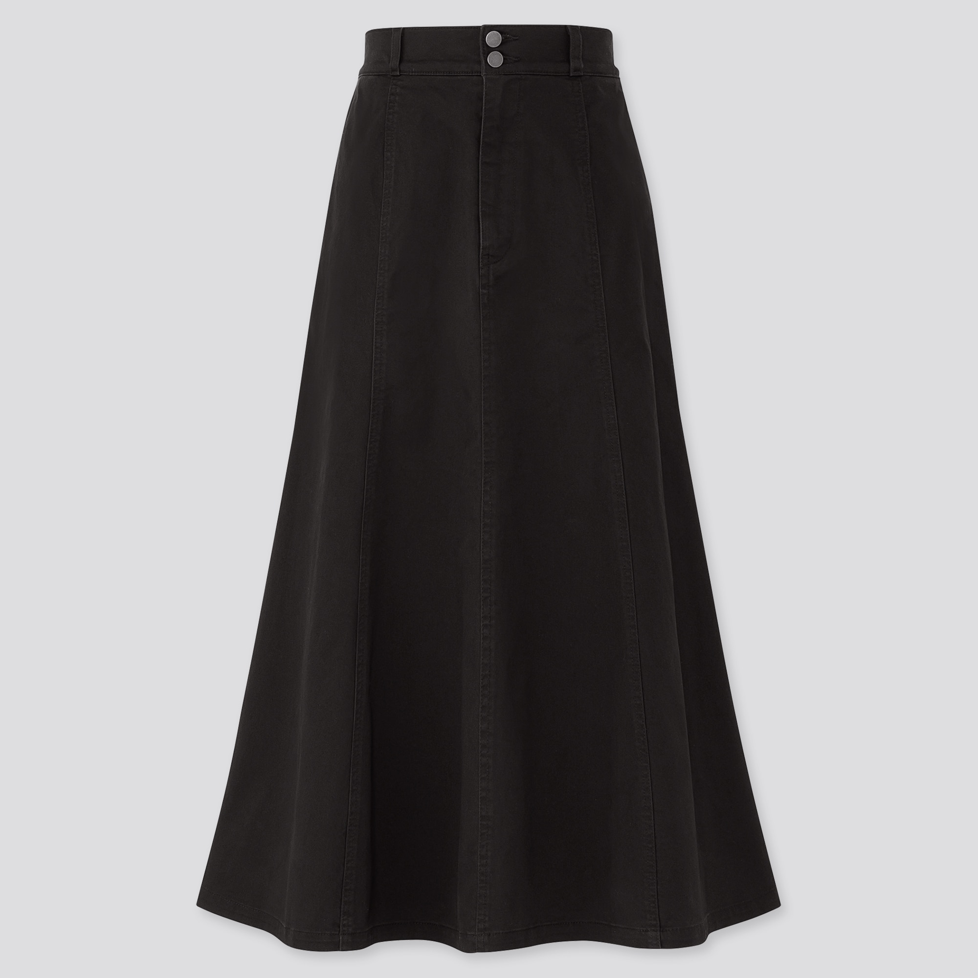 long white a line skirt