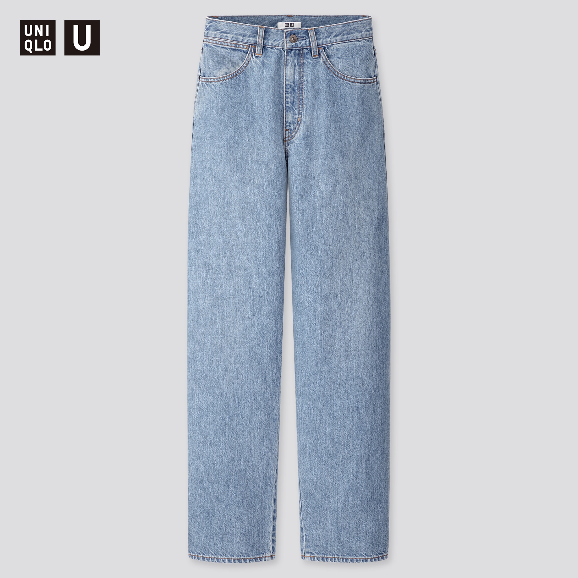 Uniqlo jean droit femme 32 Bleu Bleu - Vêtements Jeans Femme 9,60 €