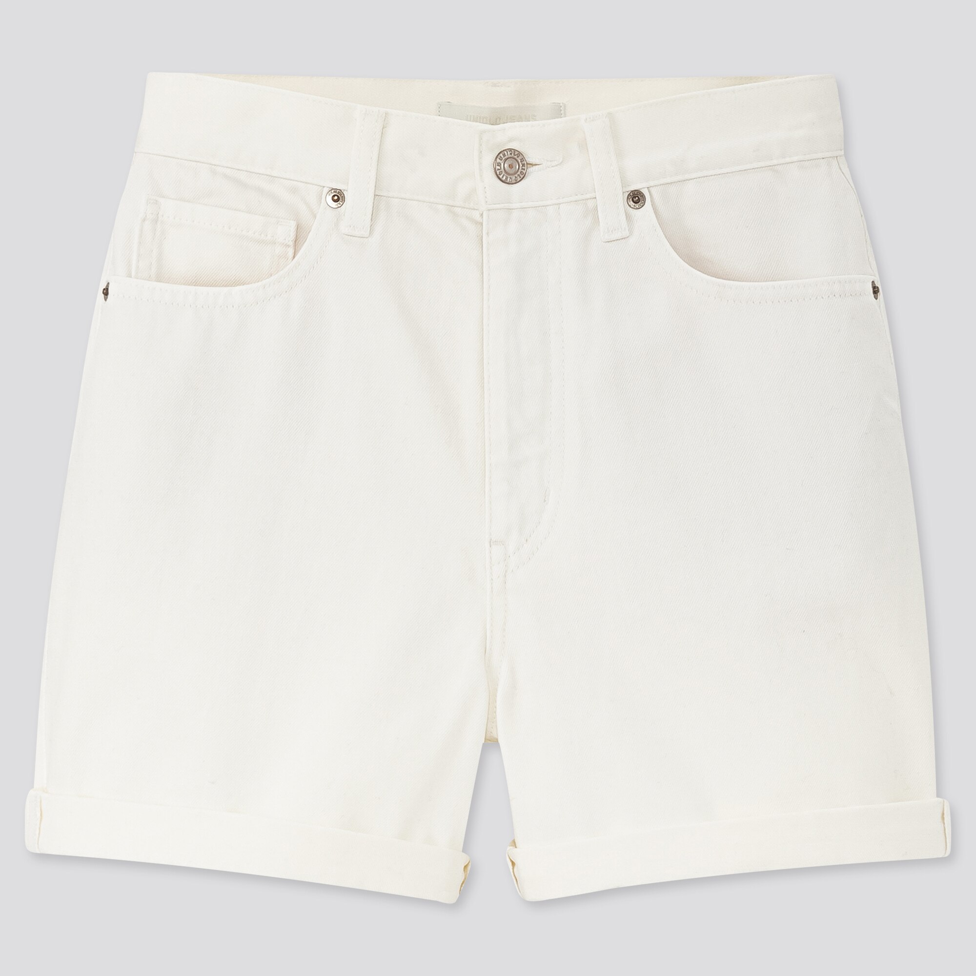 white denim shorts uk