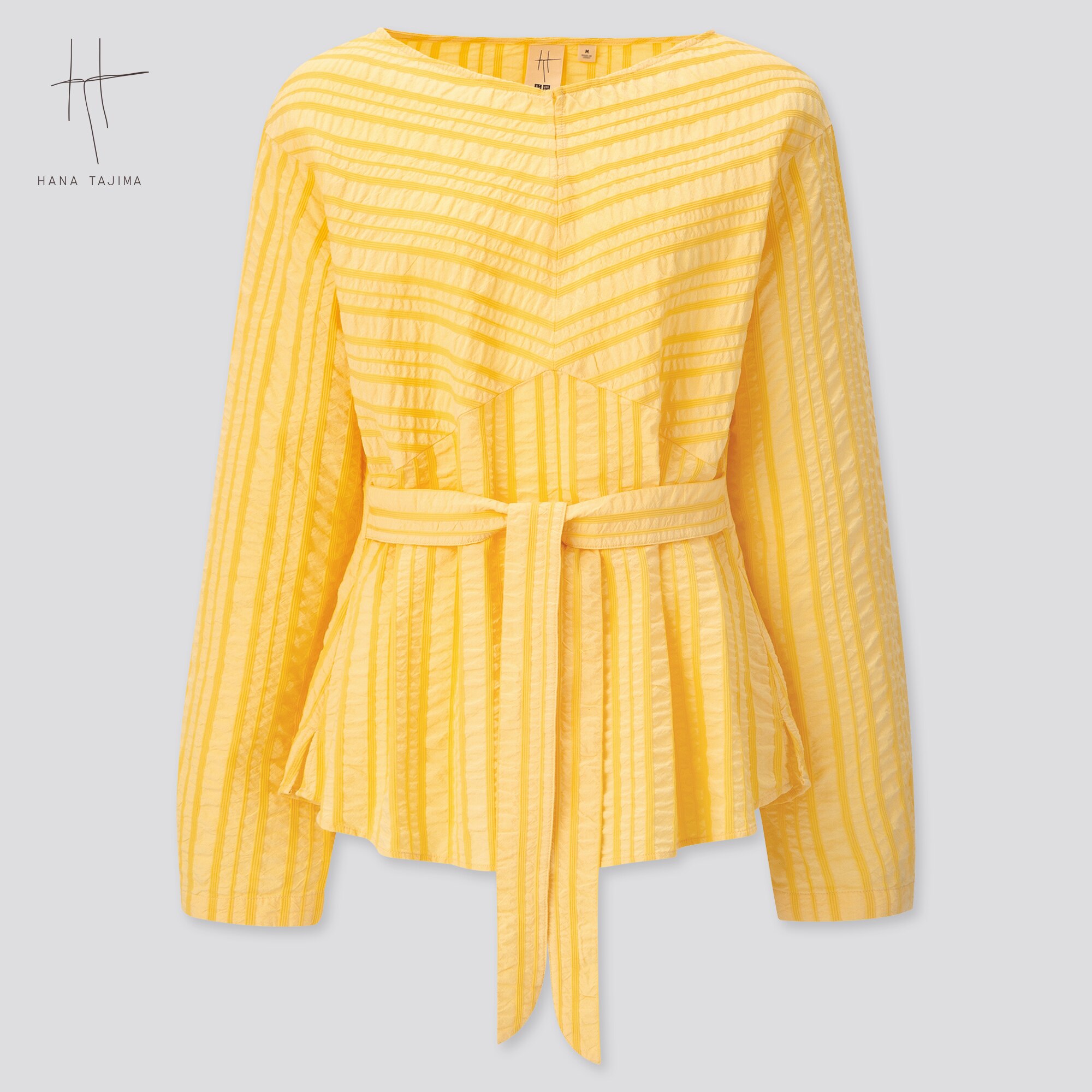 yellow long sleeve blouse