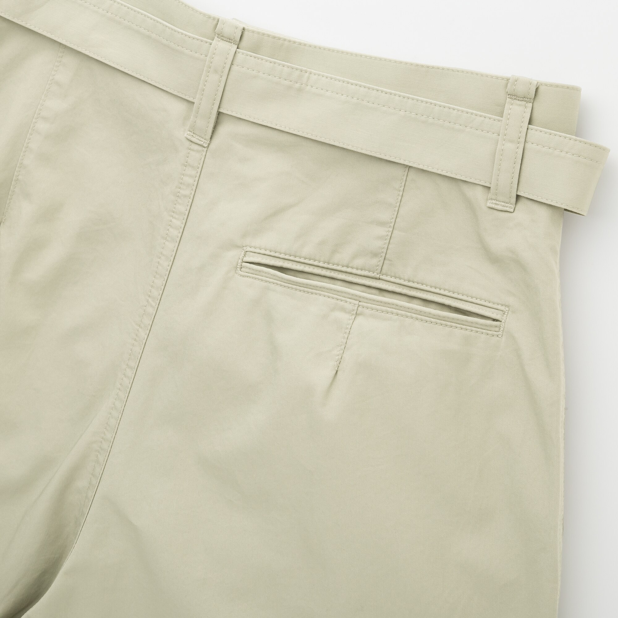 Women Uniqlo U Cotton Twill Tucked Trousers | UNIQLO UK