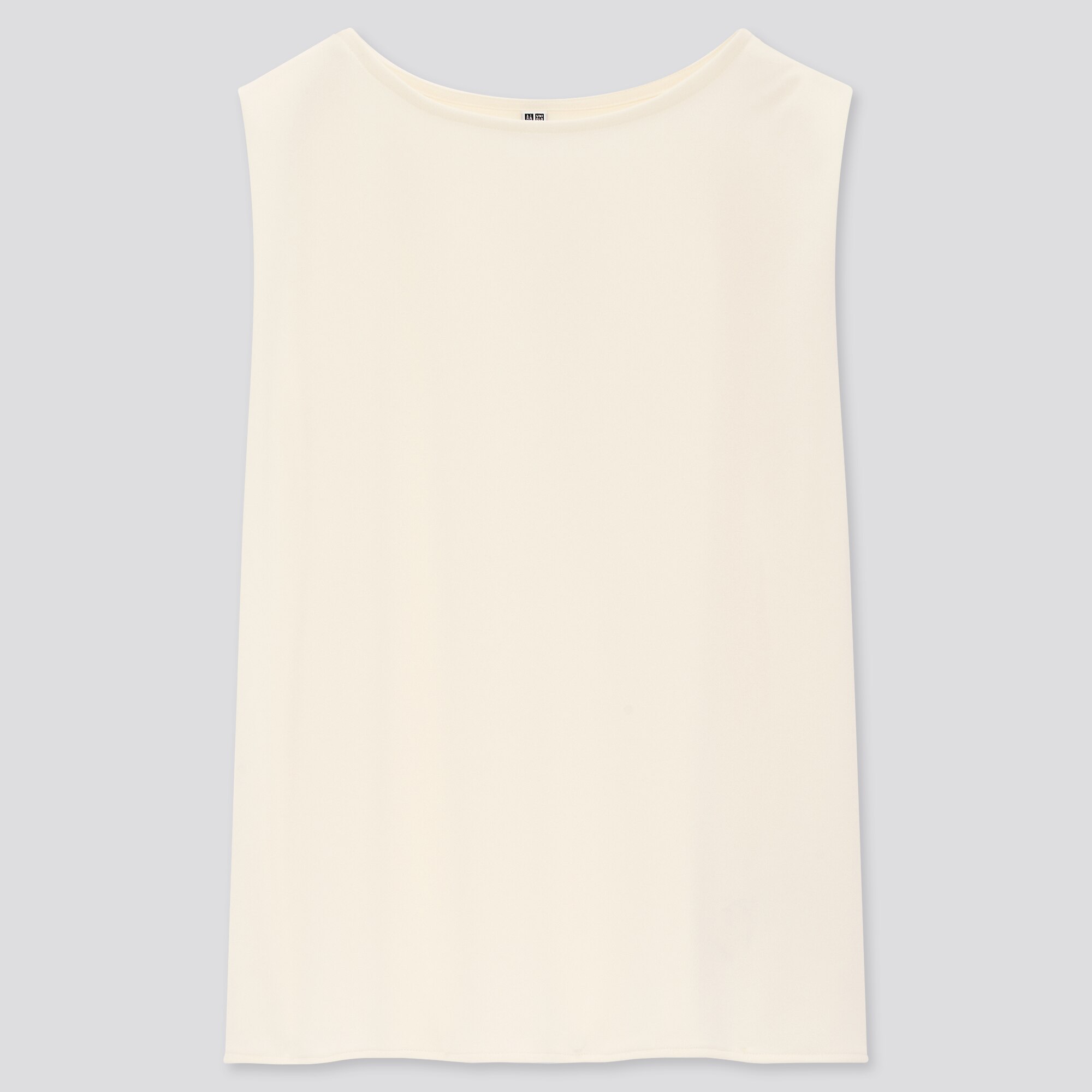 WOMEN CREPE JERSEY SLEEVELESS T-SHIRT