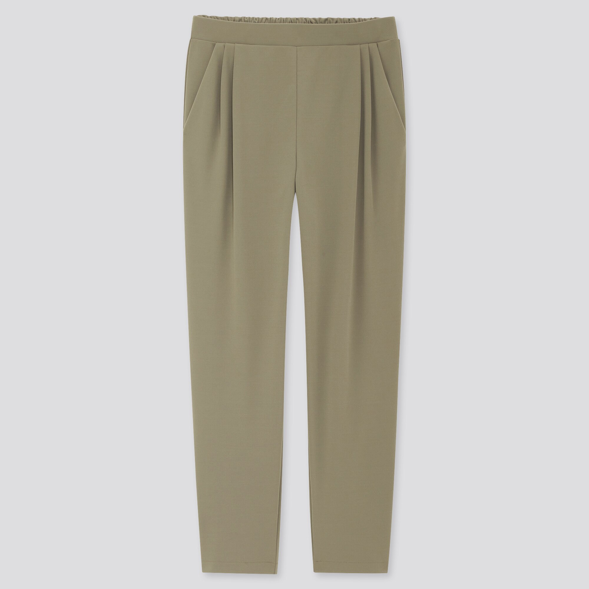 WOMEN CREPE JERSEY TAPERED PANTS | UNIQLO US