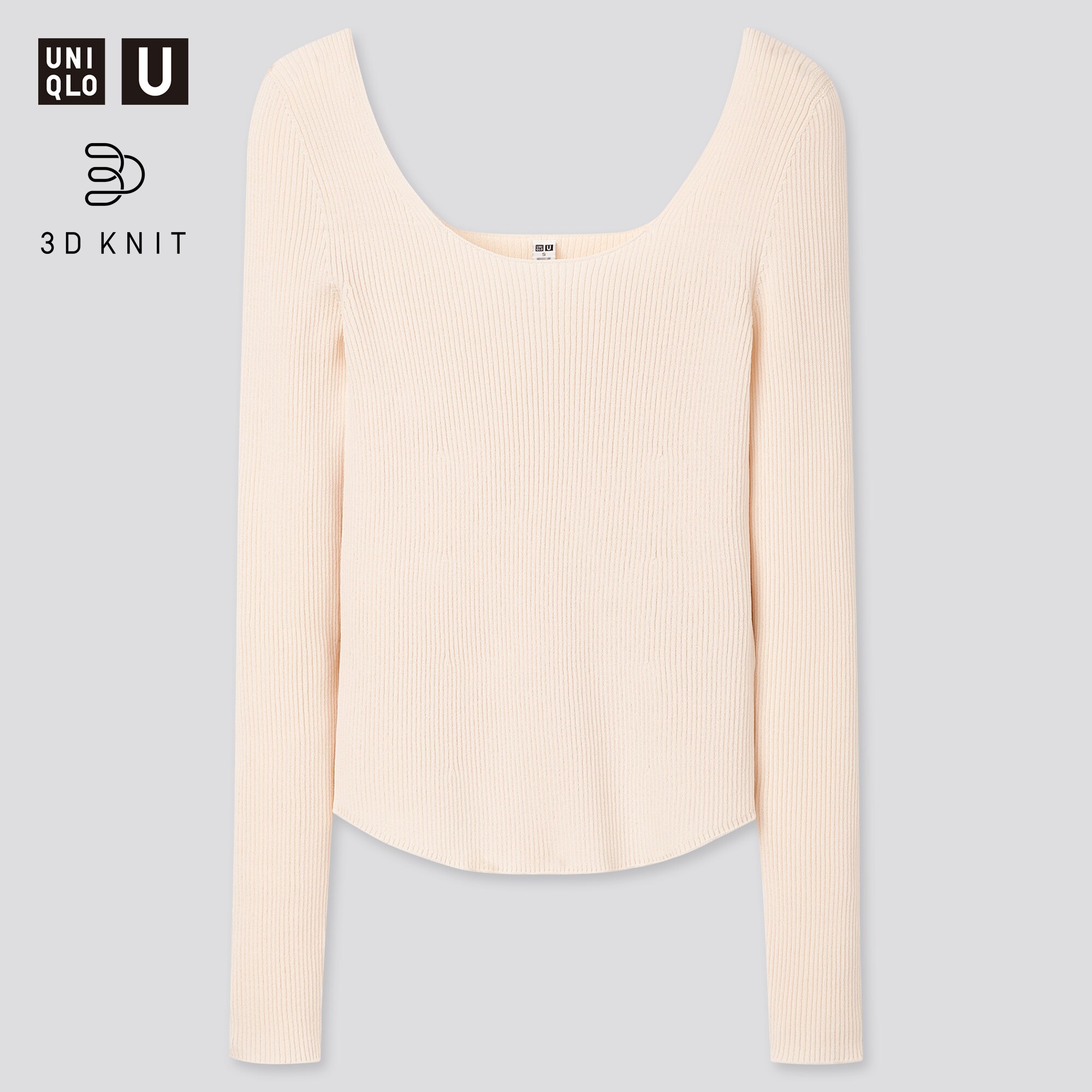 WOMEN U 3D ROUND NECK SWEATER