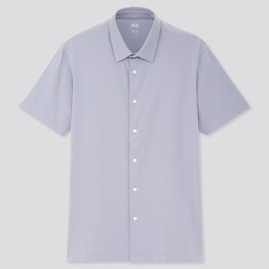 Men Airism Jersey Open Collar Short Sleeve Polo Shirt Uniqlo Us