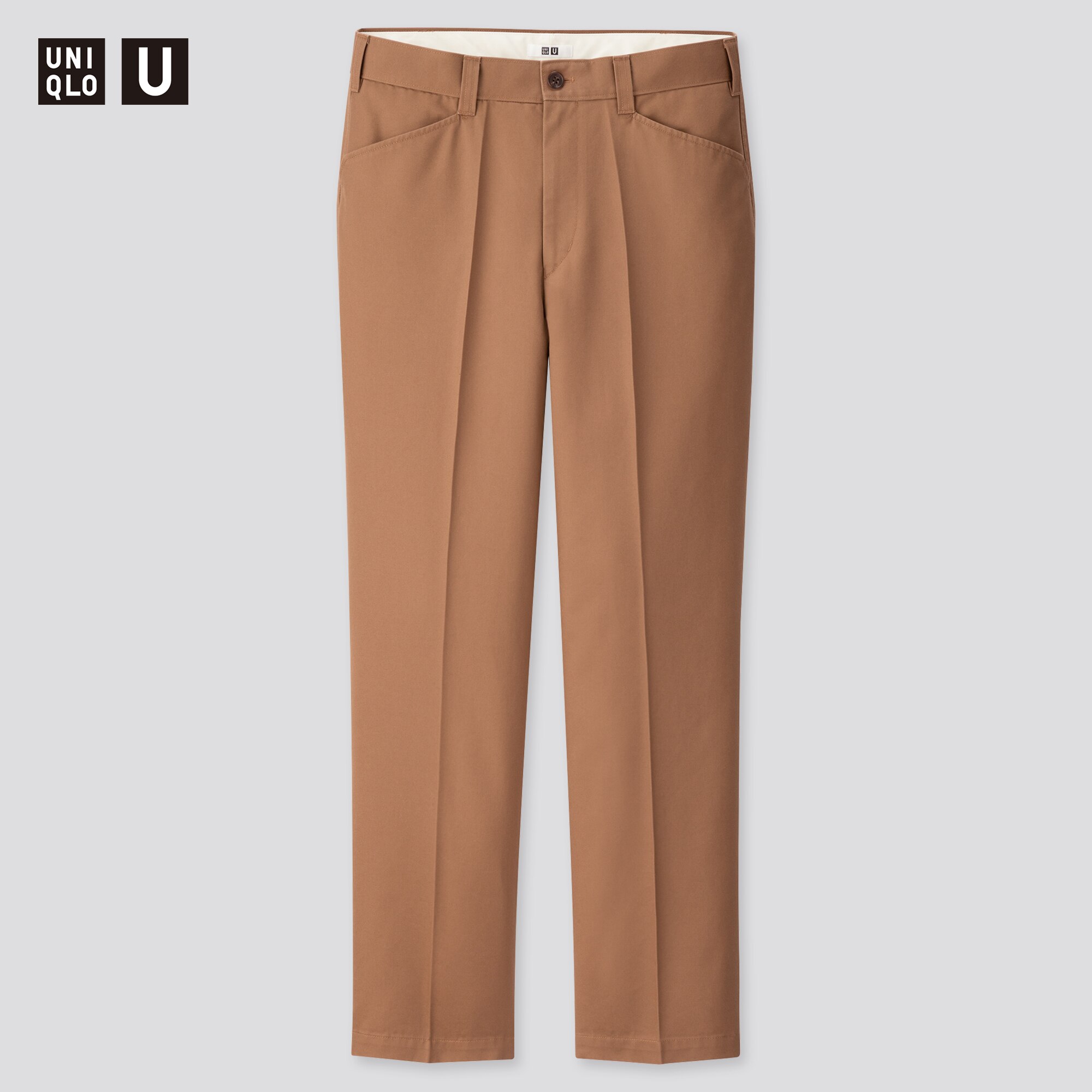 uniqlo u wide fit tapered ankle chino