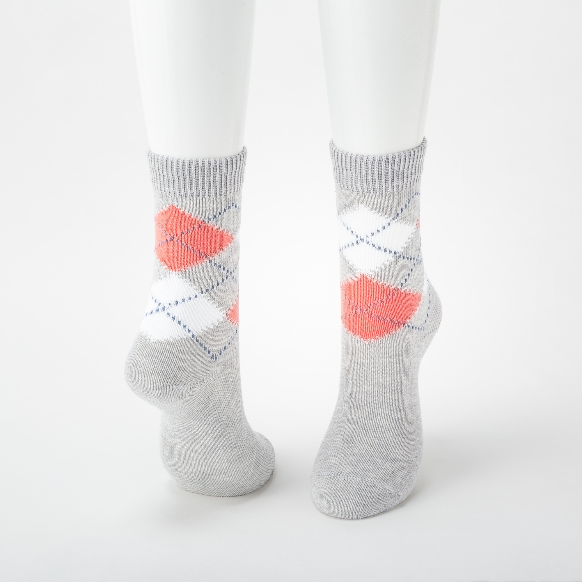 WOMEN ARGYLE SOCKS (3 PAIRS) UNIQLO US
