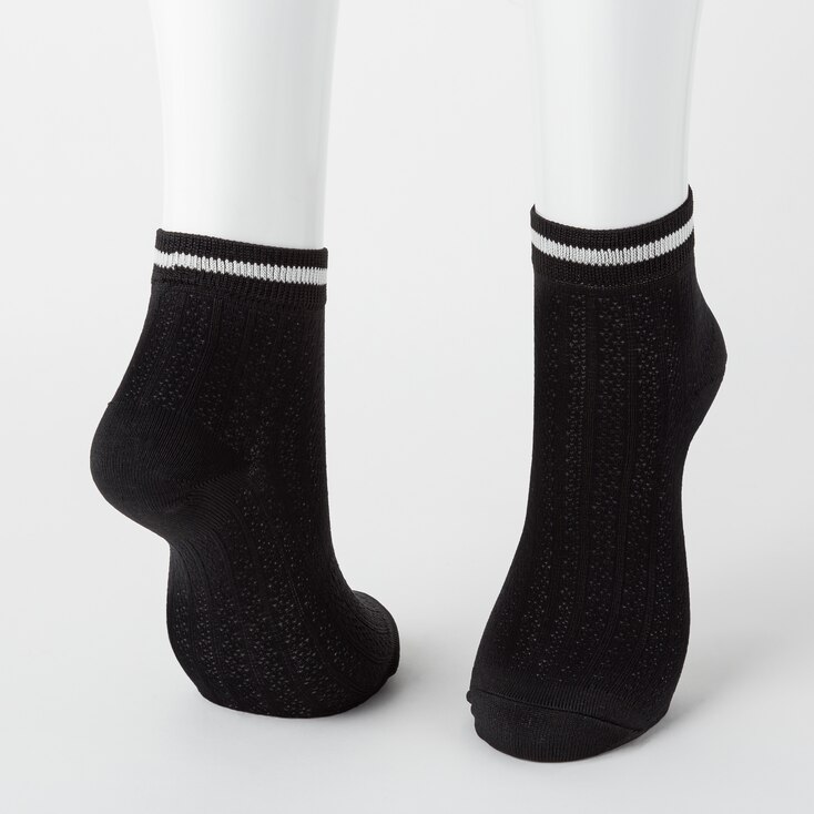 WOMEN CREW LACE LINE SOCKS (3 PAIRS) UNIQLO US
