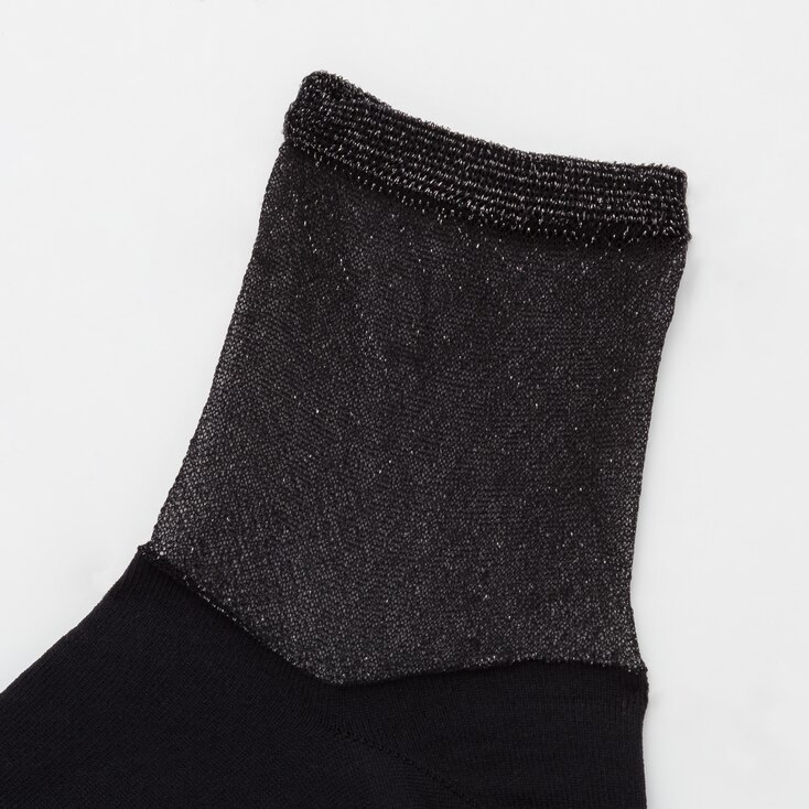 WOMEN CREW LACE LINE SOCKS (3 PAIRS) UNIQLO US